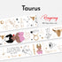 Shop Rongrong Zodiac Collection Taurus PET Tape Flat Lay