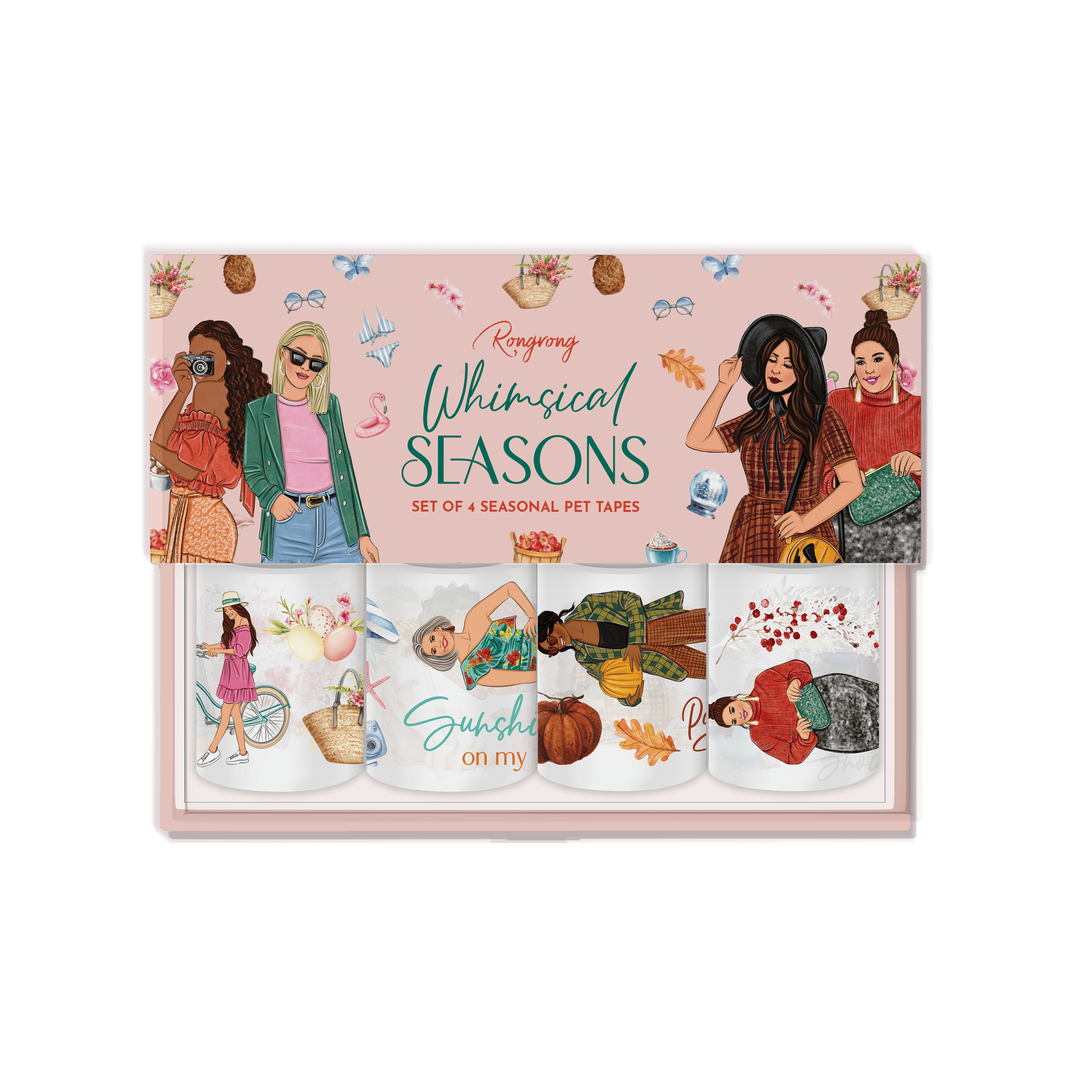 アイドル [GGAGGONG] Wedding PET Tape Whimscal Seasons PET Tape Box | Sticker Rolls for Adults | Shop