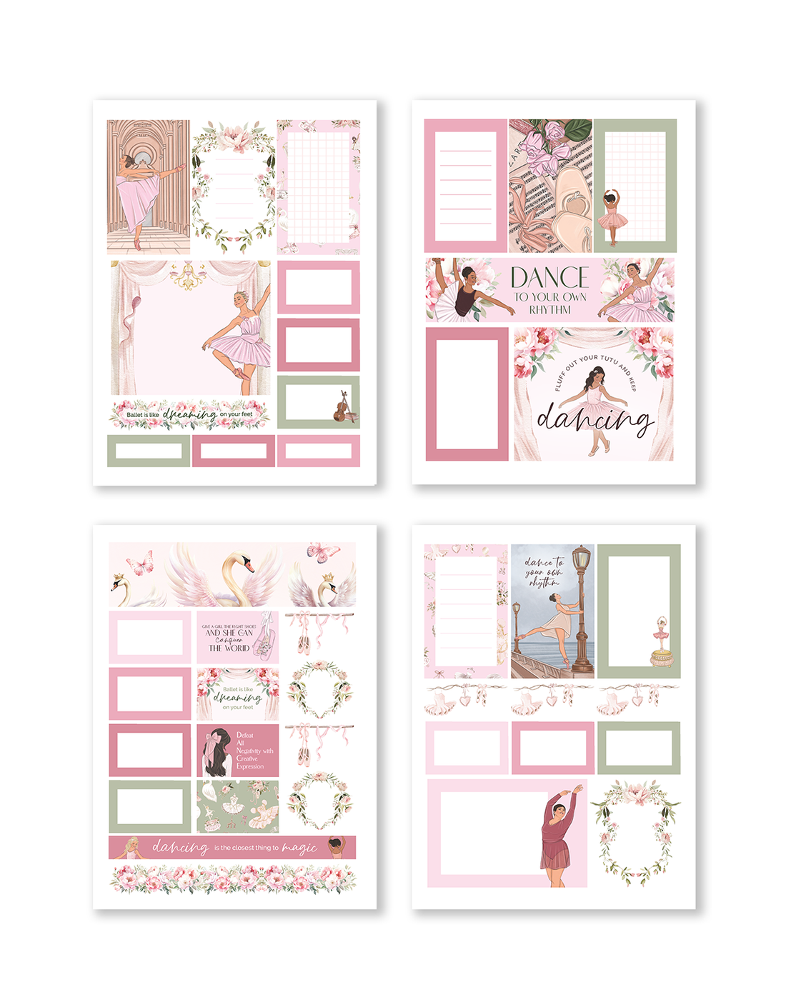 Shop Rongrong Ballerina Digital Sticker Pack