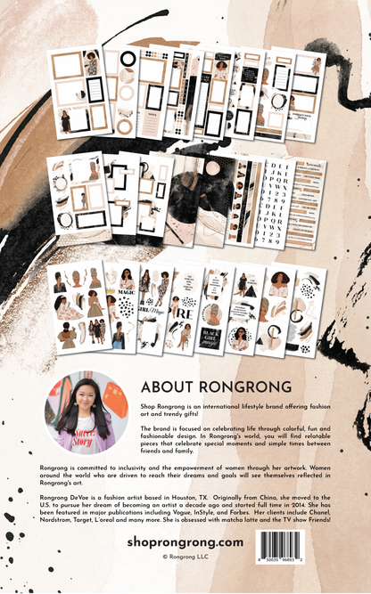 Shop Rongrong Black Gril Magic Sticker Book 