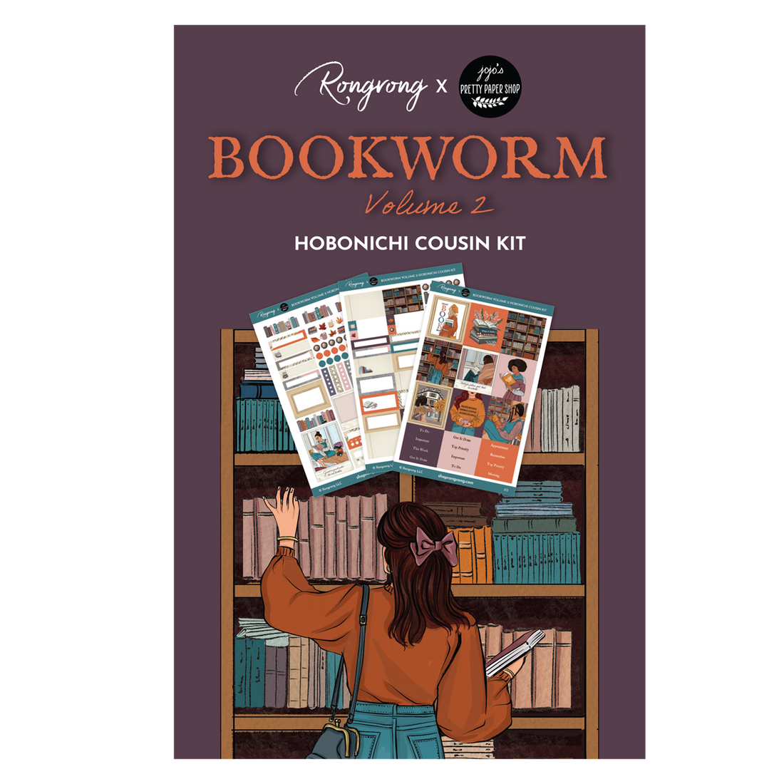 Shop Rongrong Bookworm Vol. 2 Hobonichi Sticker Kit