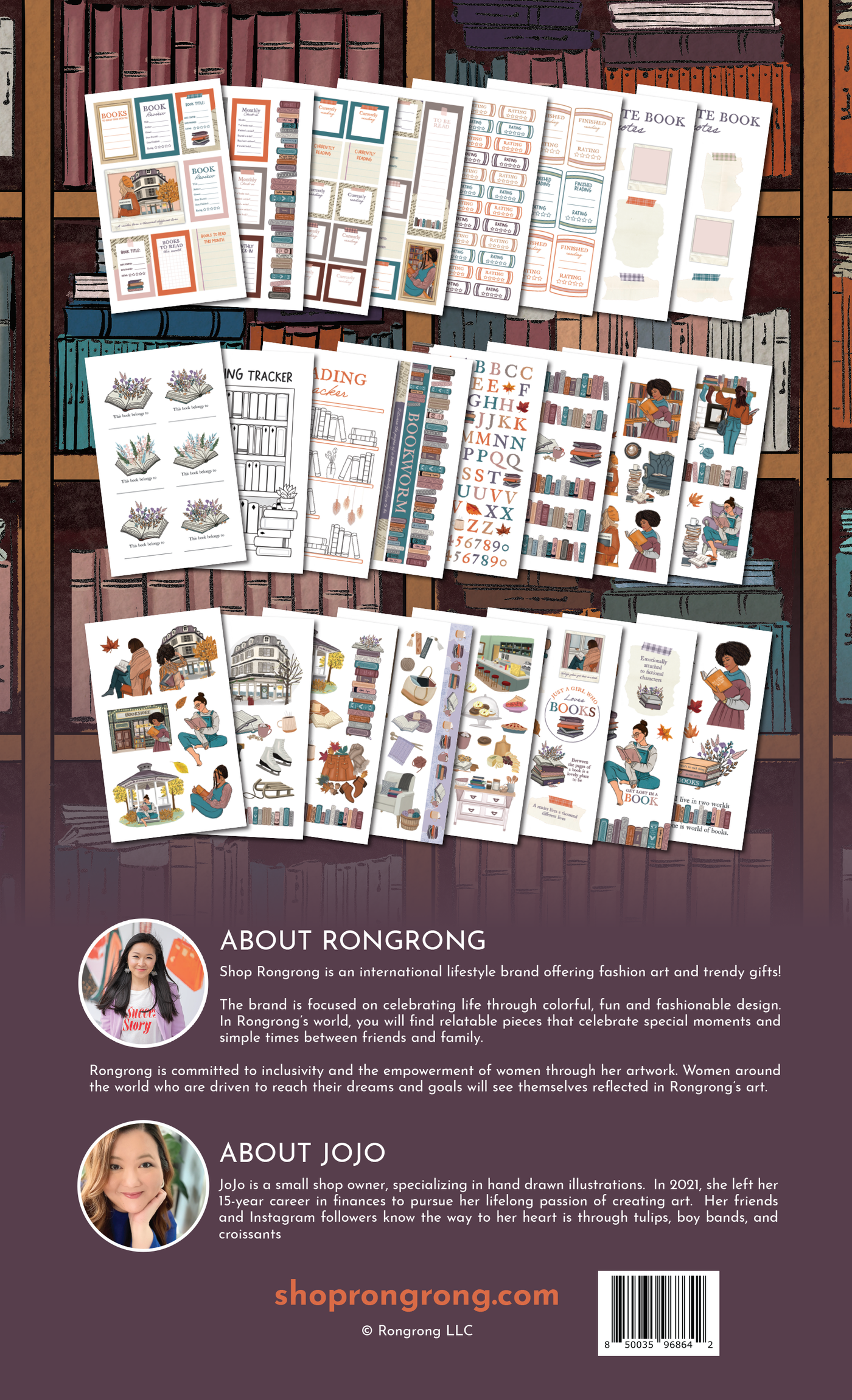Shop Rongrong Bookwrom NO. 2 Digital Planner Sticker Pack [DIGITAL DOWNLOAD] Back Cover