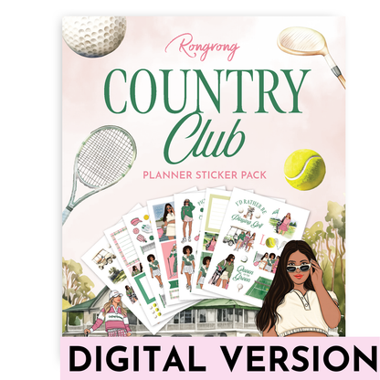 Country Club Digital Sticker Book 