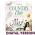 Country Club Digital Sticker Book 