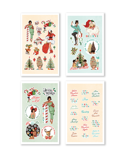 The vibrant sticker book showcases a multitude of seasonal designs, perfect for enhancing planners.