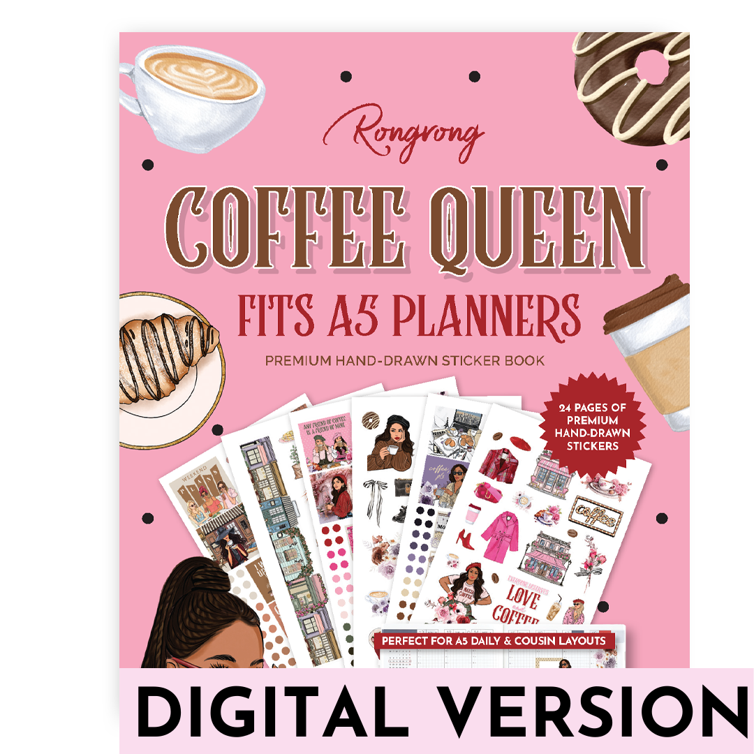 Coffee Queen Hobonichi Sticker Book [DOWNLOAD]