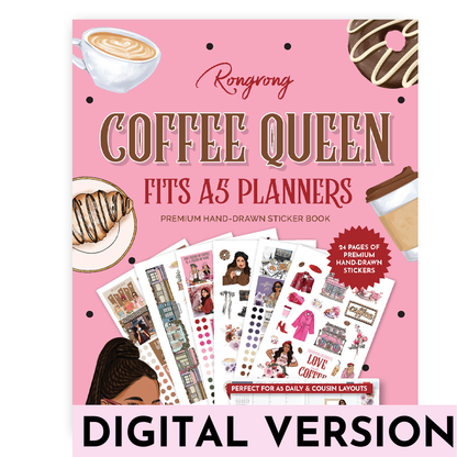 Coffee Queen Hobonichi Sticker Book [DOWNLOAD]
