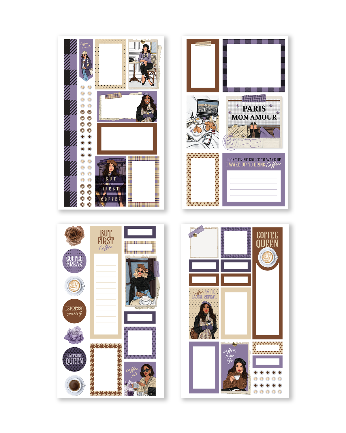 Shop Rongrong Coffee Queen 2 Sticker Book for planner