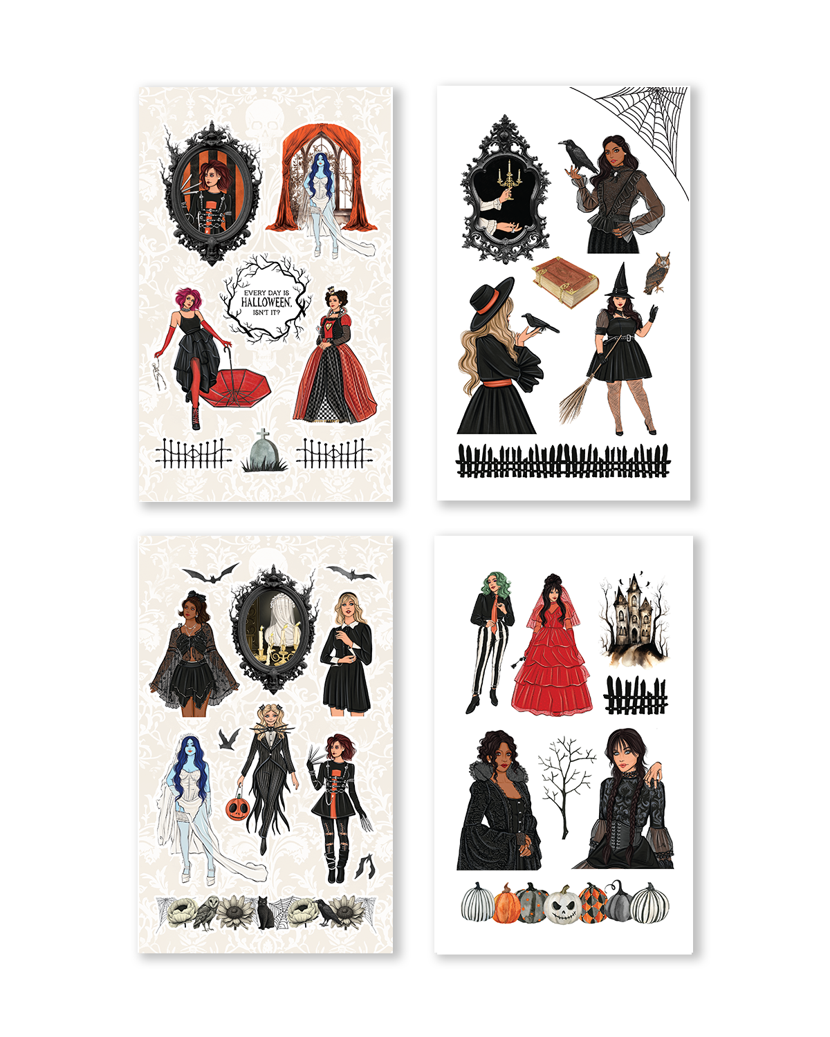 Shop Rongrong Creepy Hollow Sticker BookShop Rongrong Creepy Hollow Digital Sticker Book