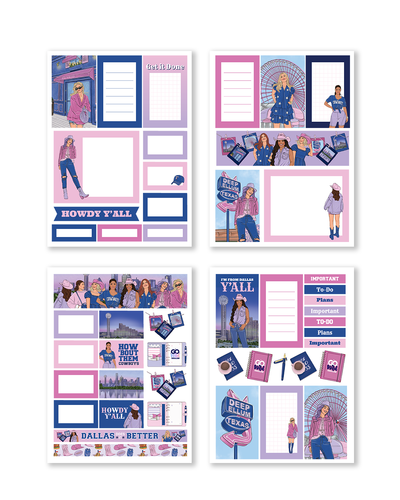 Shop Rongrong Dallas Sticker Pack Digital for Planner