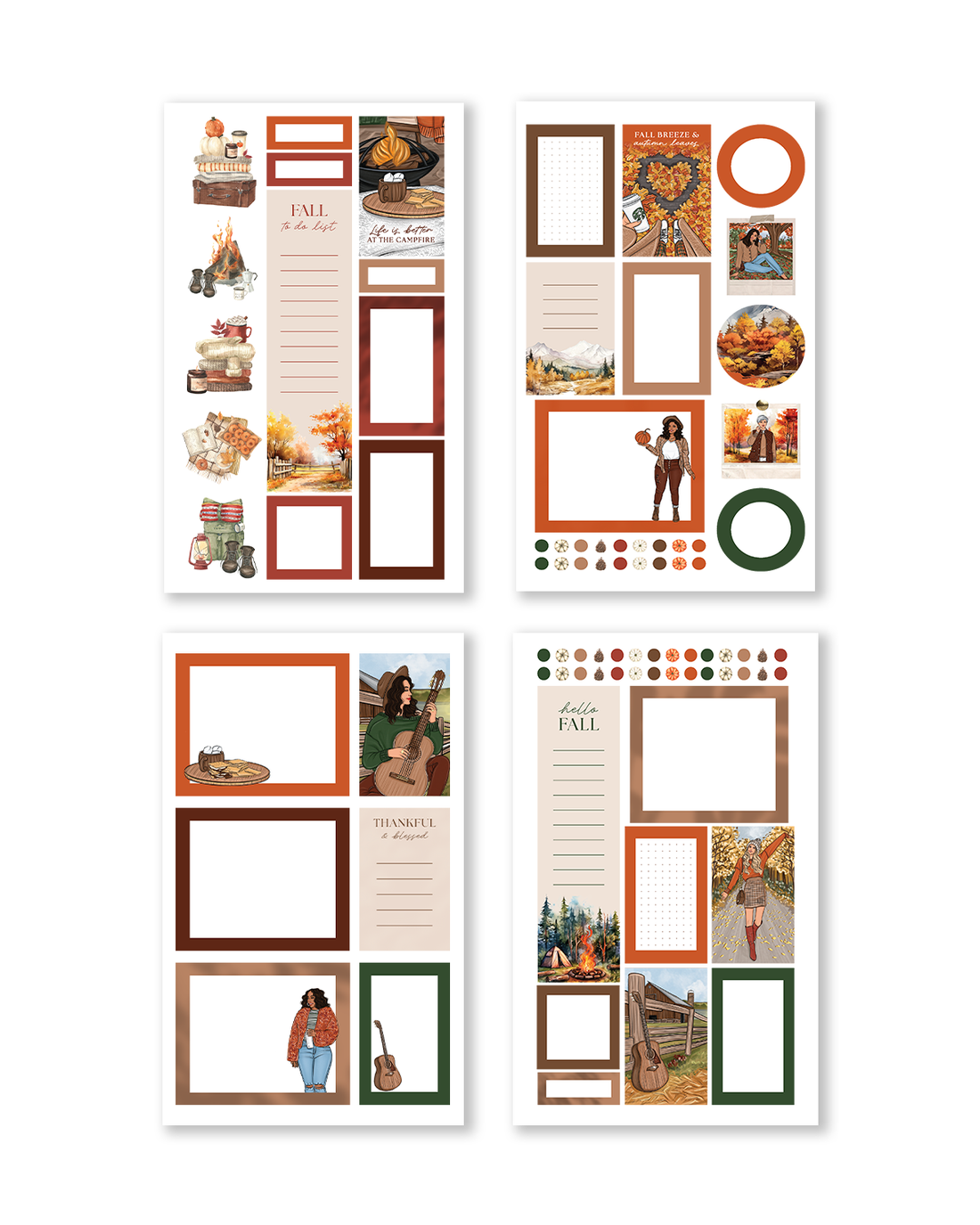 Shop Rongrong Autumn Campfire Fall Sticker Book