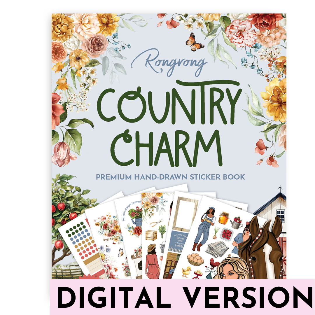 Country Charm Digital Sticker Book