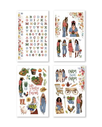 Farm Girl stickers