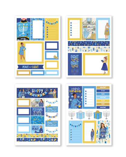 Shop Rongrong Hanukkah Sticker Pack for planner