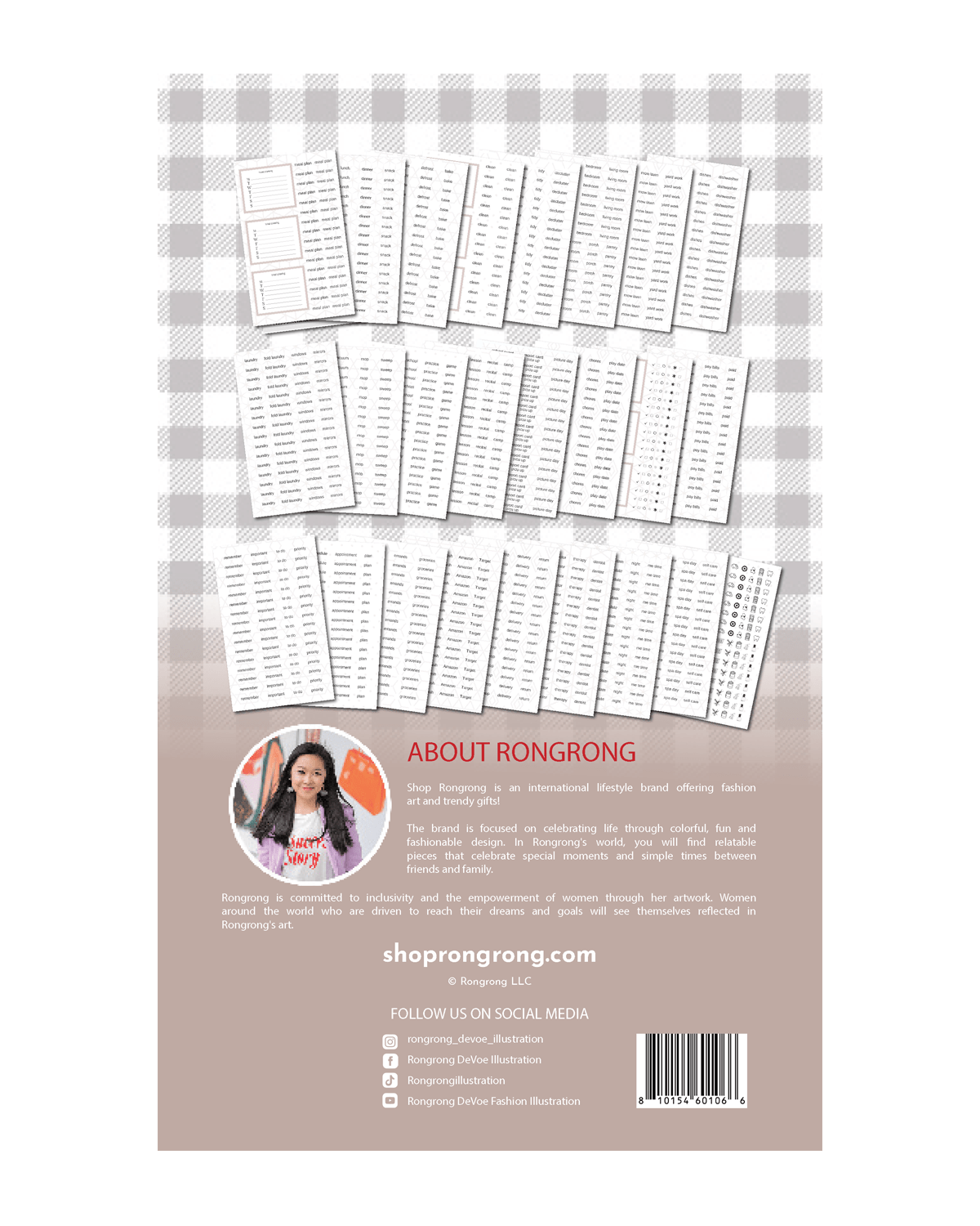 RRHouse Family Sticker Book Back Cover
