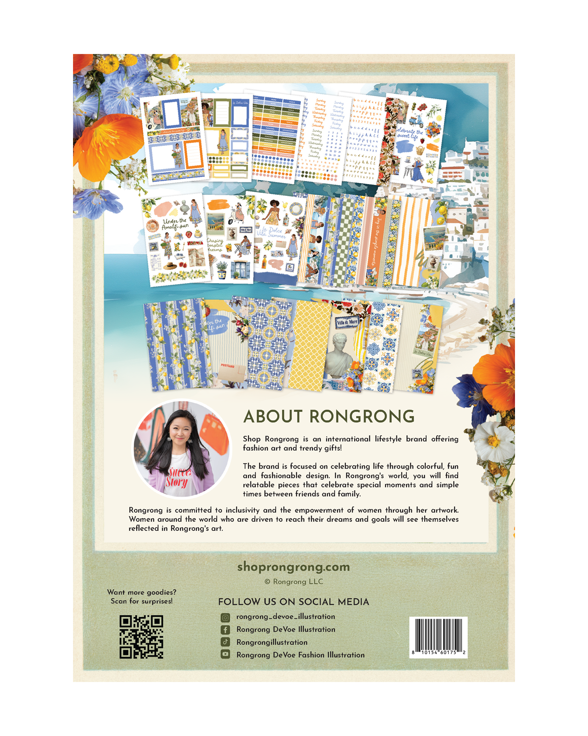 La Dolce Vita summer planner stickers with journaling pages