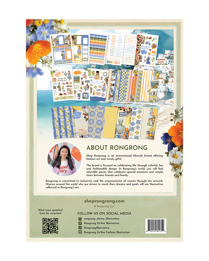 La Dolce Vita summer planner stickers with journaling pages