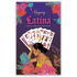 Sticker book cover featuring vibrant illustrations celebrating Latina culture with colorful designs and empowering quotes.