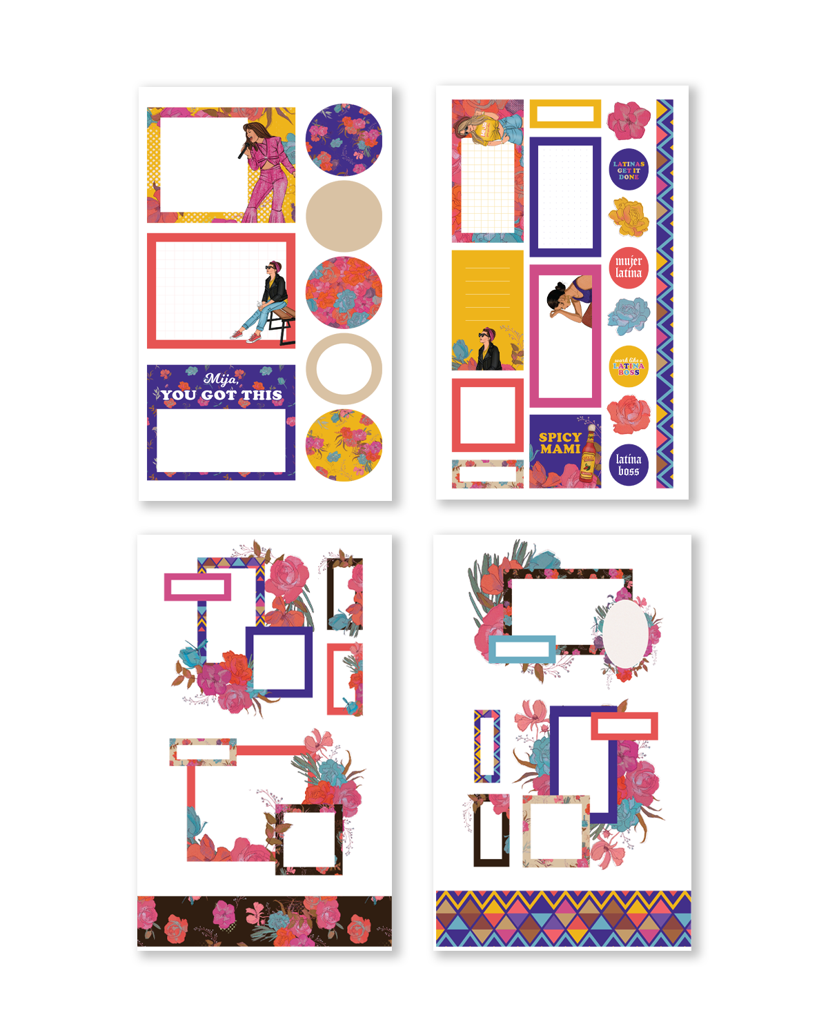Shop Rongrong Latina Digital Sticker Book for Goodnotes