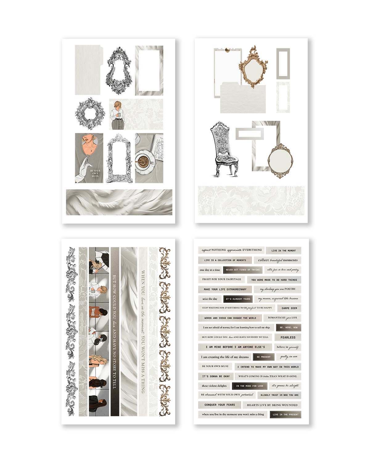 Live In The Moment Sticker Book | Decorative Stickers | Shop Rongrong