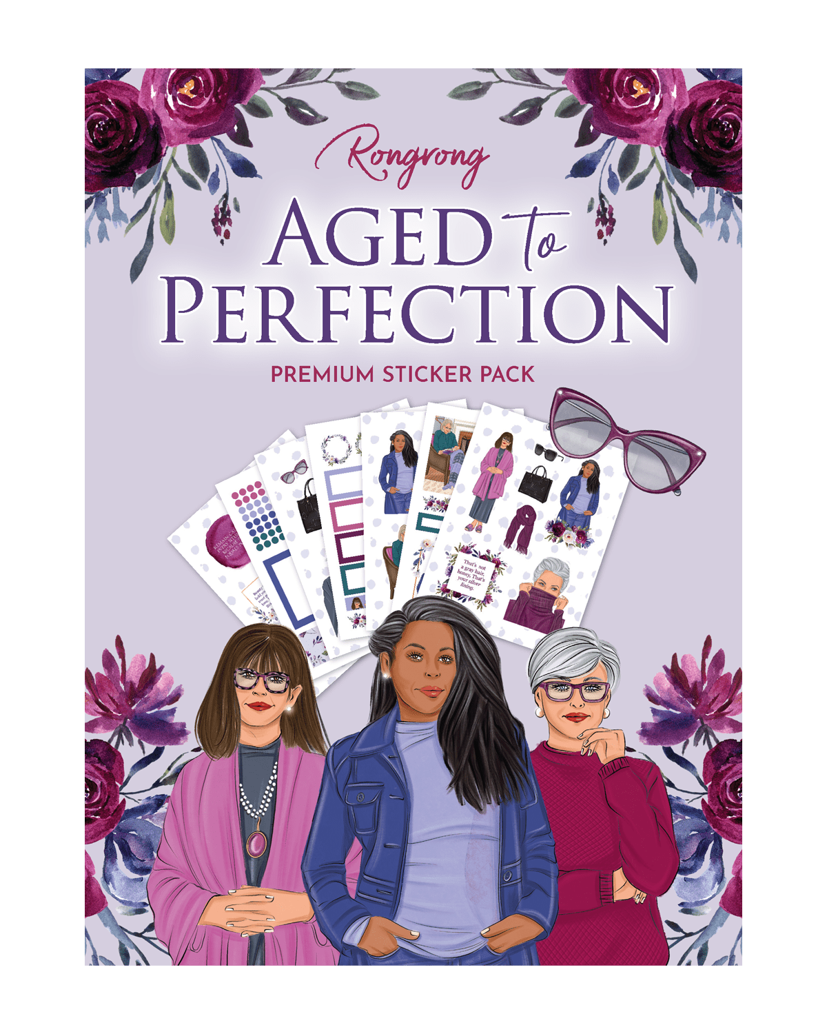 Maturity Sticker Aged To Perfection Sticker Pack | Mature Women Stickers