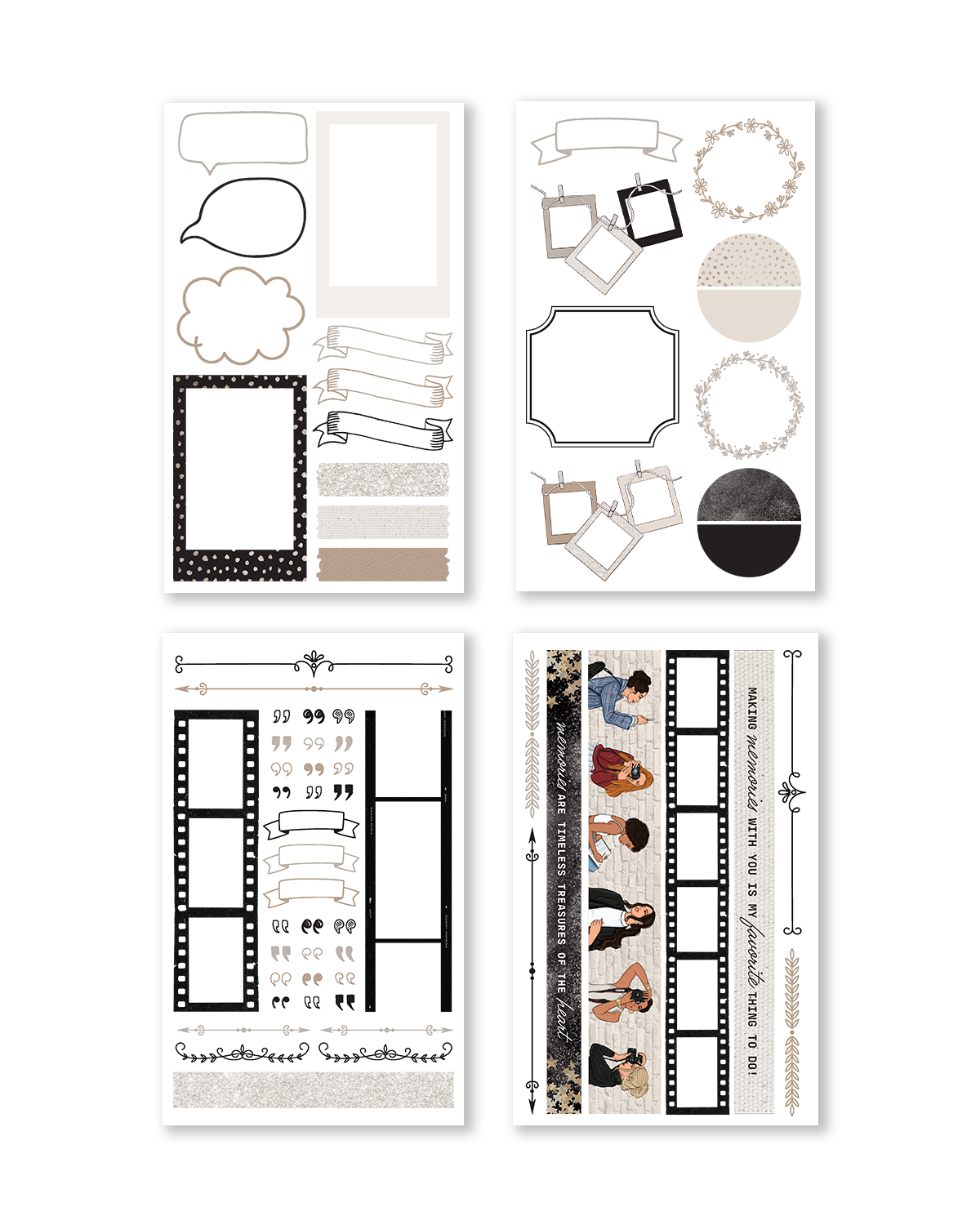 Memory journaling stickers


