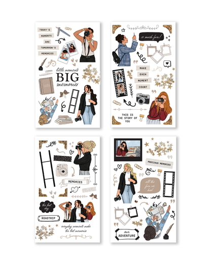 Daily life planner stickers