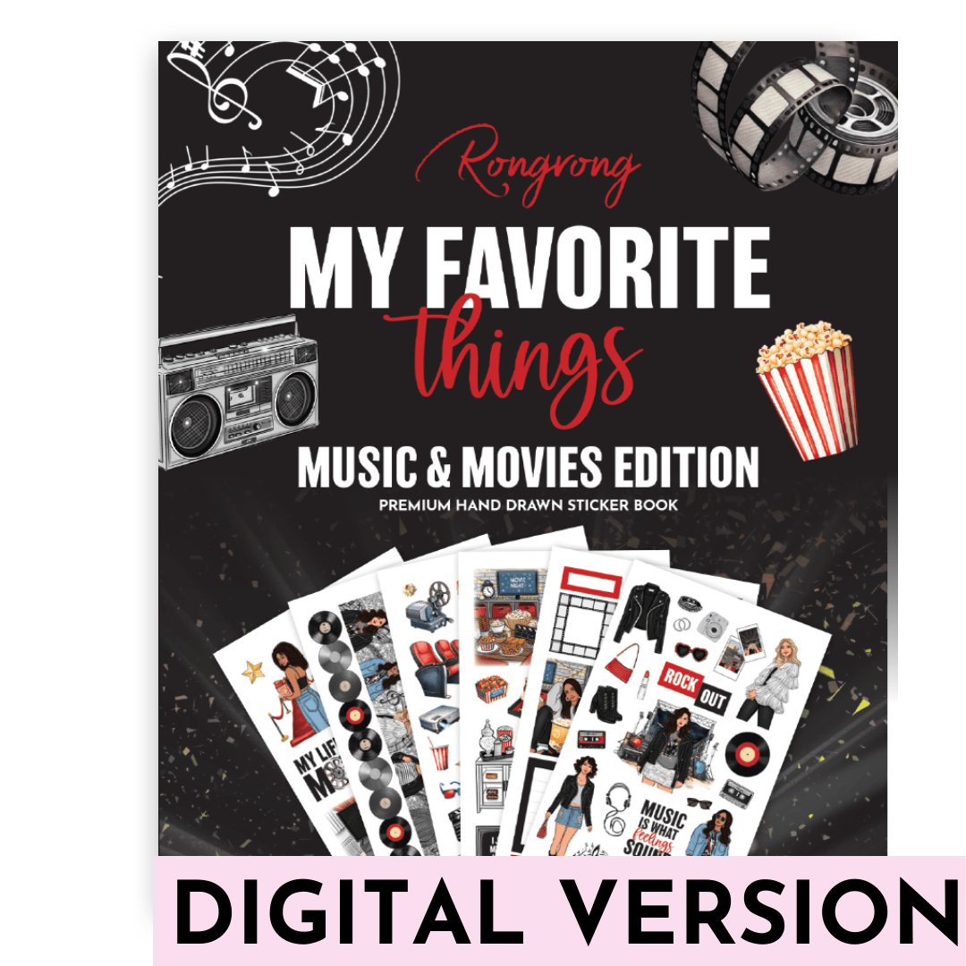 My Favorite Things Music & Movies Edition Digital Sticker Book 