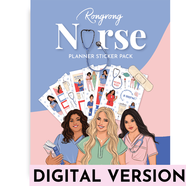 Nurse Sticker Pack | Digital DOWNLOAD | Shop Rongrong