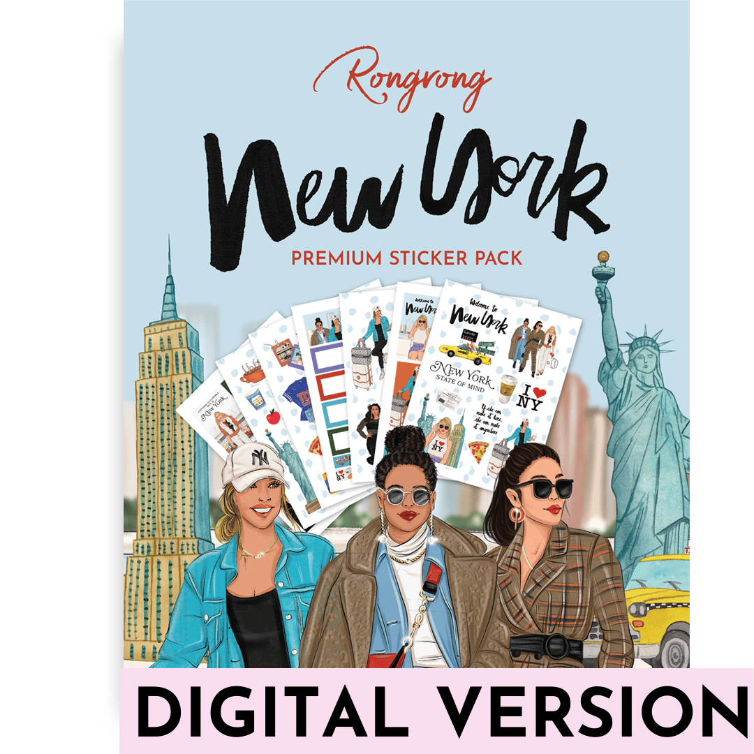 New York City Sticker Pack | Digital DOWNLOAD | Shop Rongrong