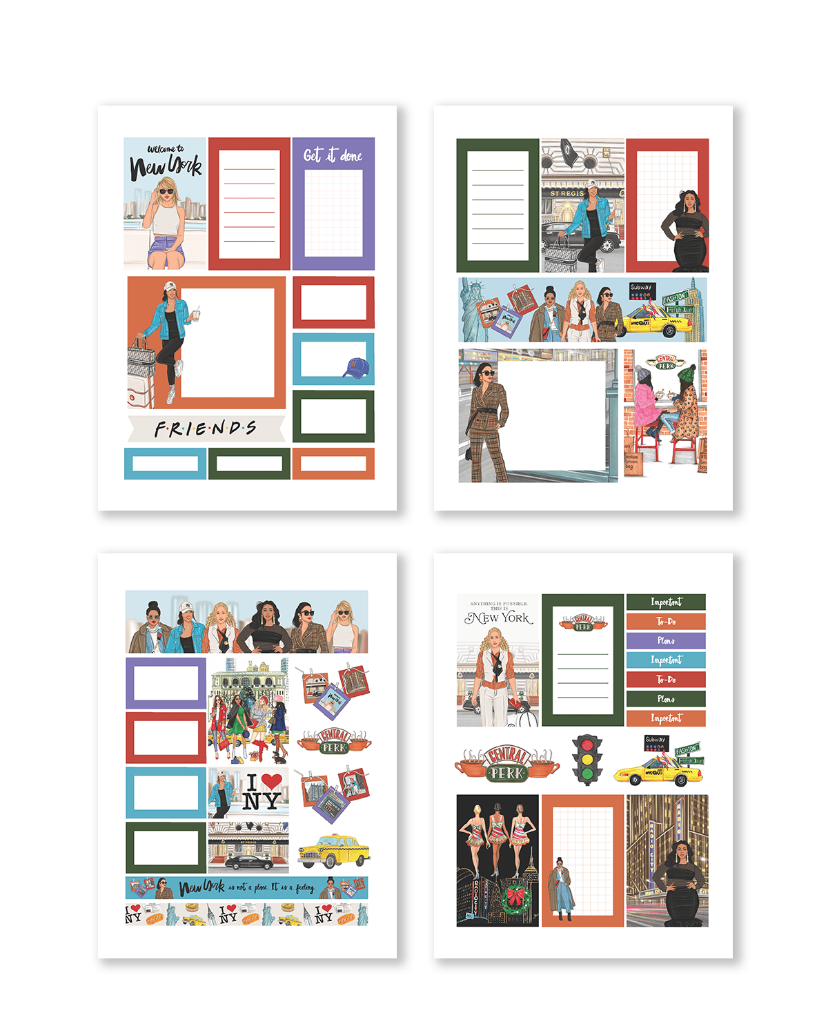 New York City Planner Sticker Pack | Holographic Stickers | Shop Rongrong