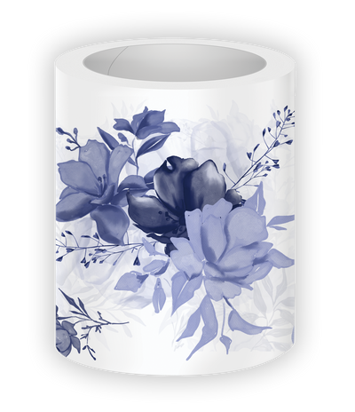 Shop Rongrong Navy Blue Wildflowers PET Tape