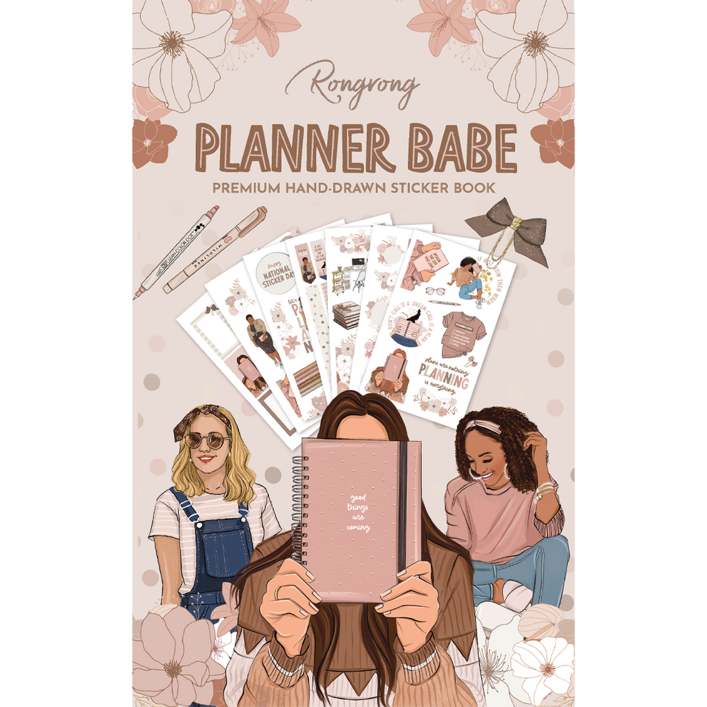 The Rongrong Sticker Book Mental Health Theme for Planners, Calendars,  Journals – Aesthetic Premium Quality Perfect Companion for Nighttime  Planning