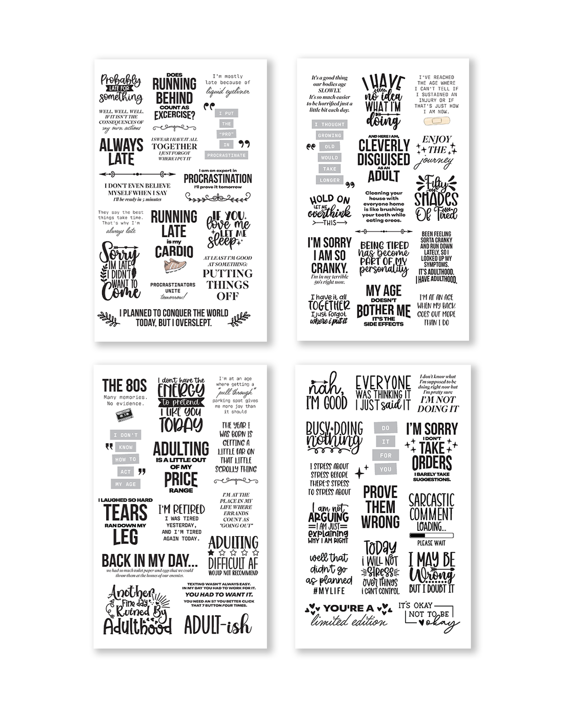 inspirational quote sticker book