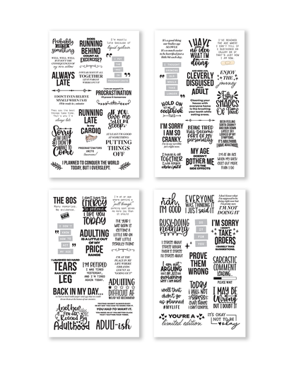 inspirational quote sticker book