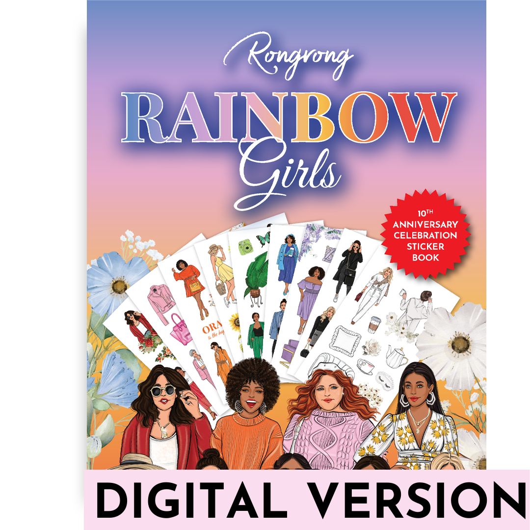 Shop Rongrong Rainbow Girls Digital Sticker Book 