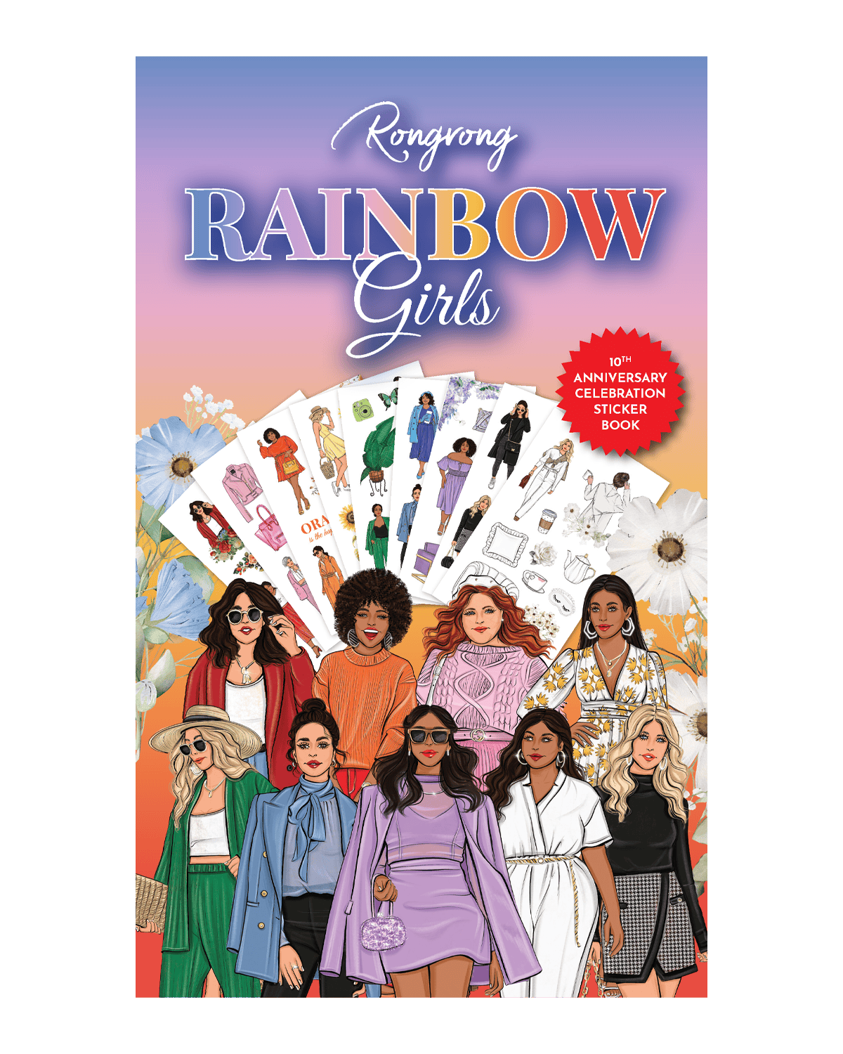 Shop Rongrong Rainbow Girls Sticker Book -  Special Edition