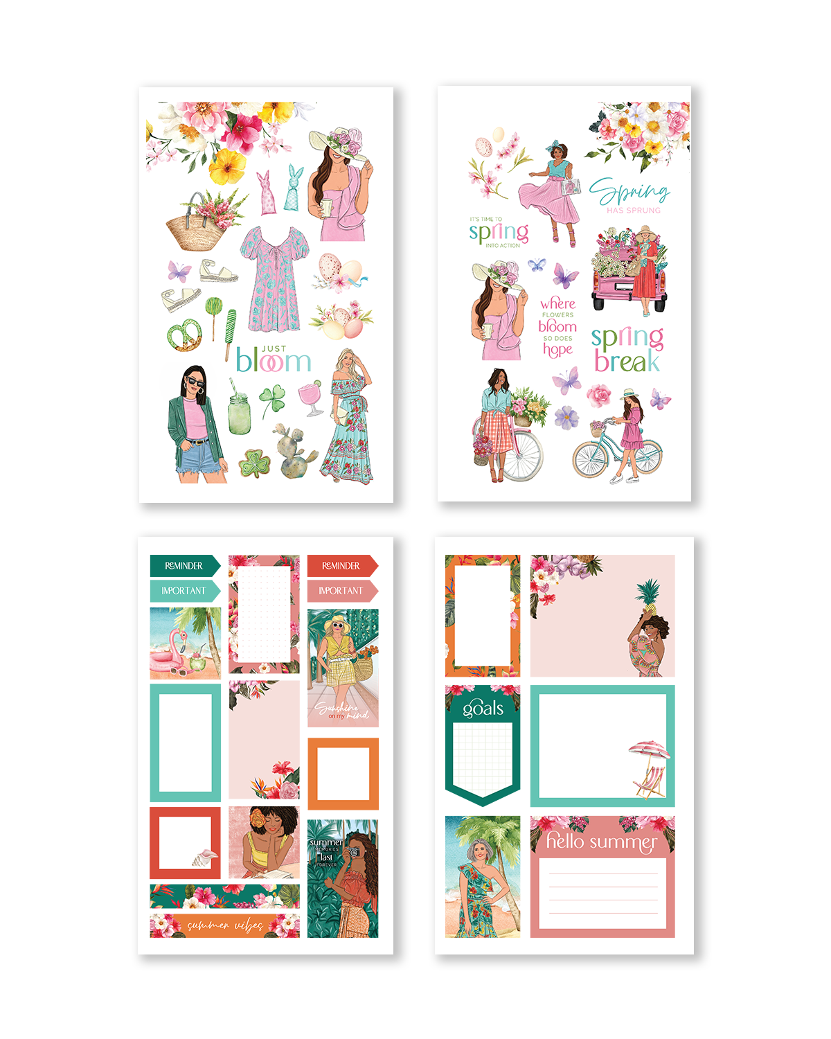 Shop Rongrong Whimsical Seasonal Sticker Book for goodnotes