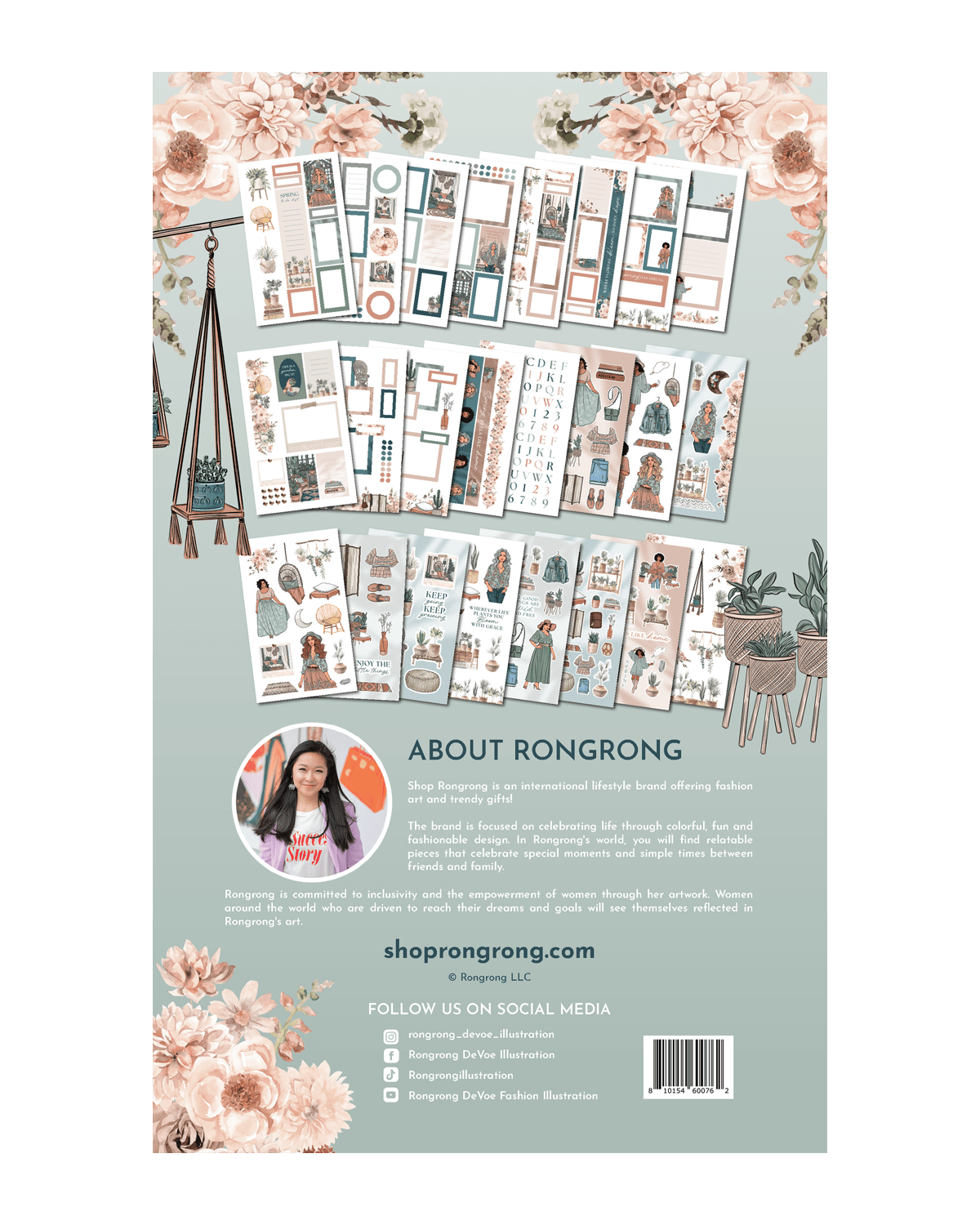 Shop Rongrong Boho Spring Sticker Book