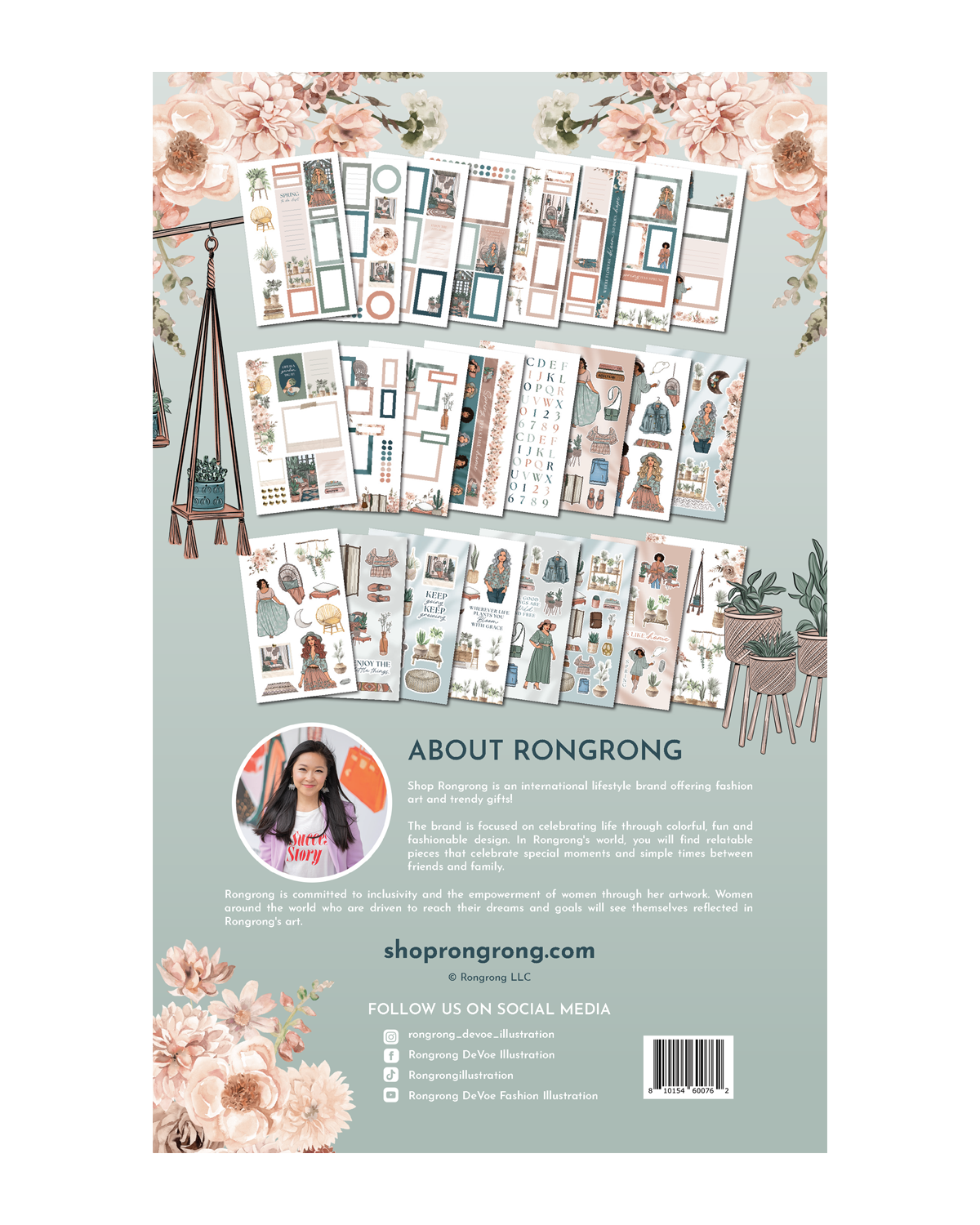 Shop Rongrong Boho Spring Sticker Book