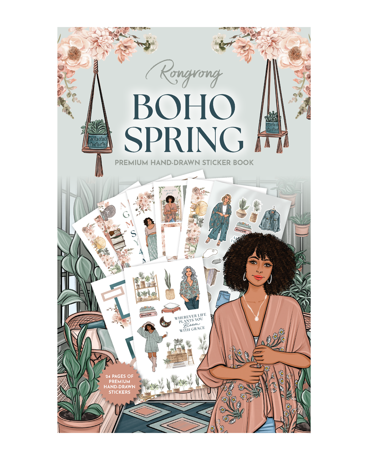 Shop Rongrong Boho Spring Sticker Book