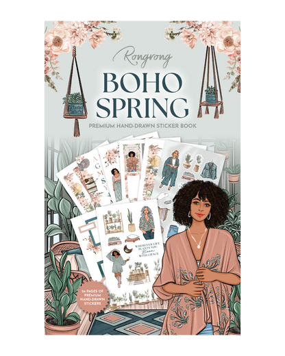 Shop Rongrong Boho Spring Sticker Book