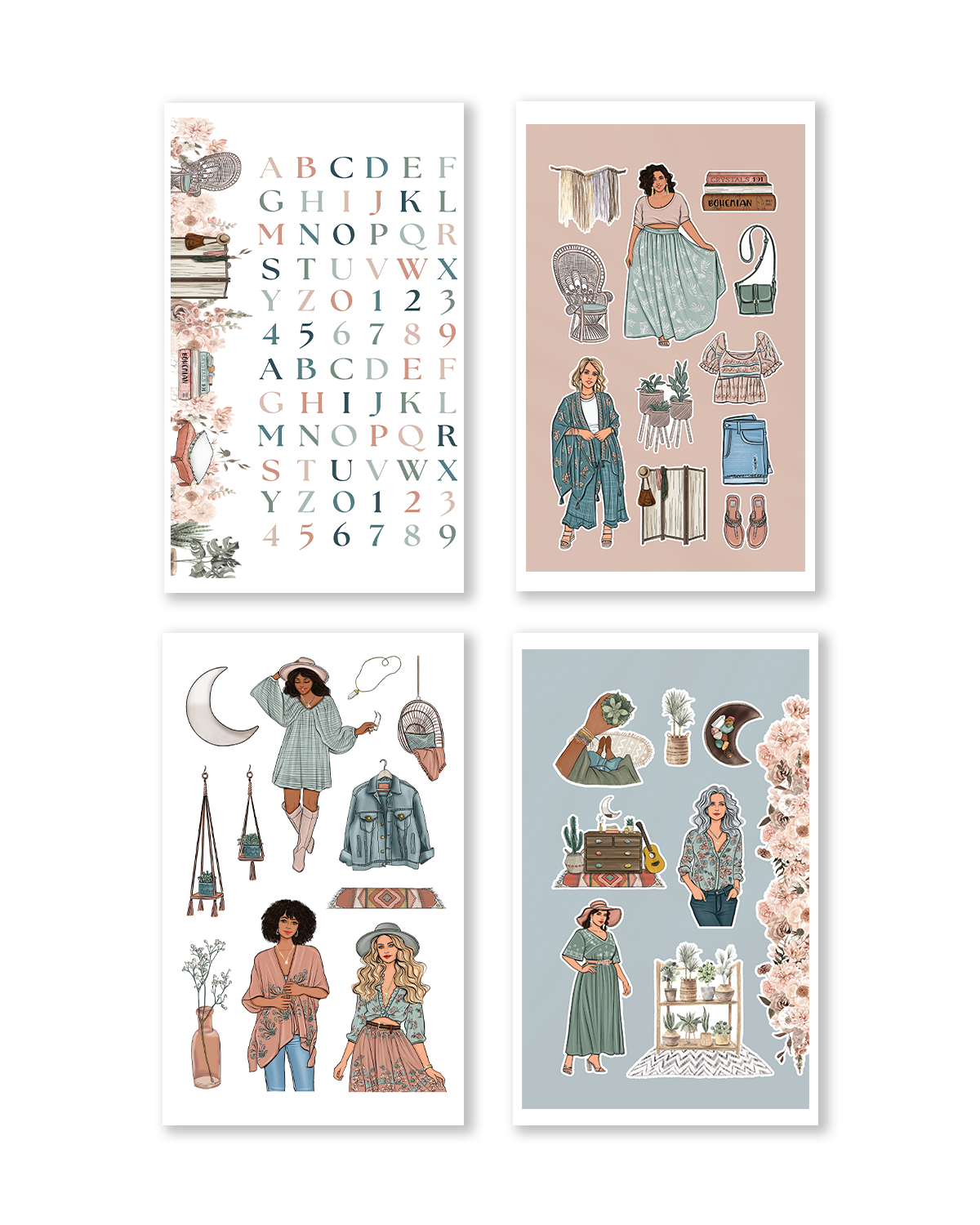 Shop Rongrong Boho Spring Sticker Book