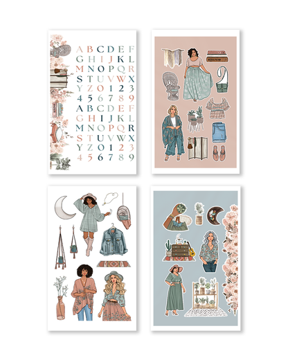 Shop Rongrong Boho Spring Sticker Book