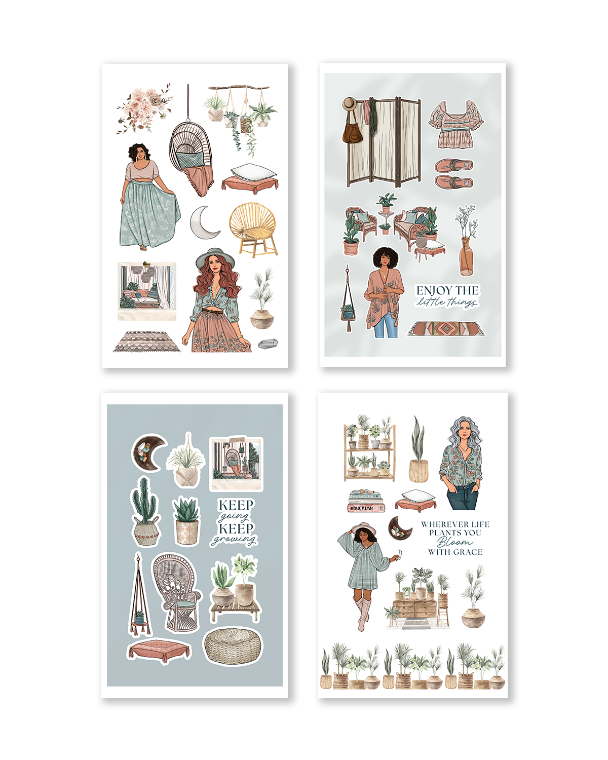 Shop Rongrong Boho Spring Sticker Book