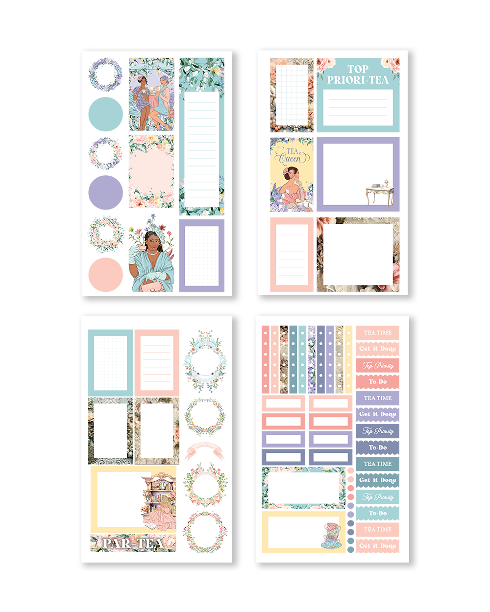 Shop Rongrong Tea Time Sticker Book for Planner