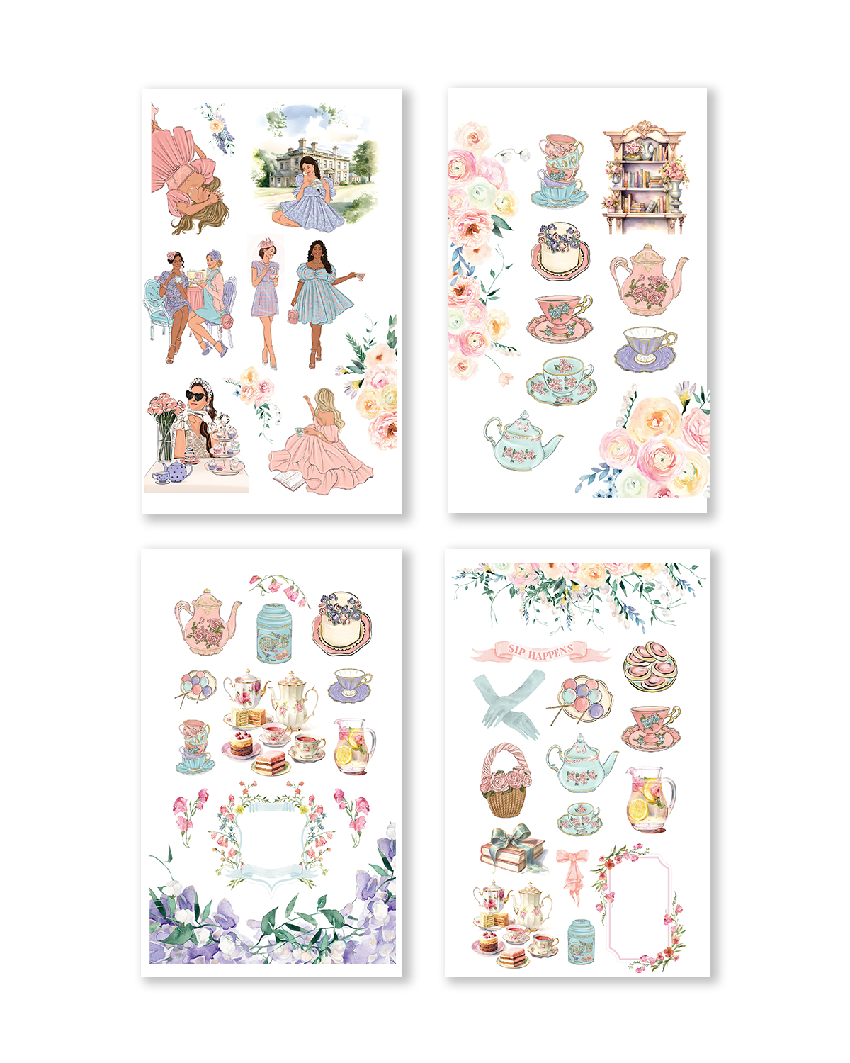 Shop Rongrong Tea Time Digital Sticker Book 