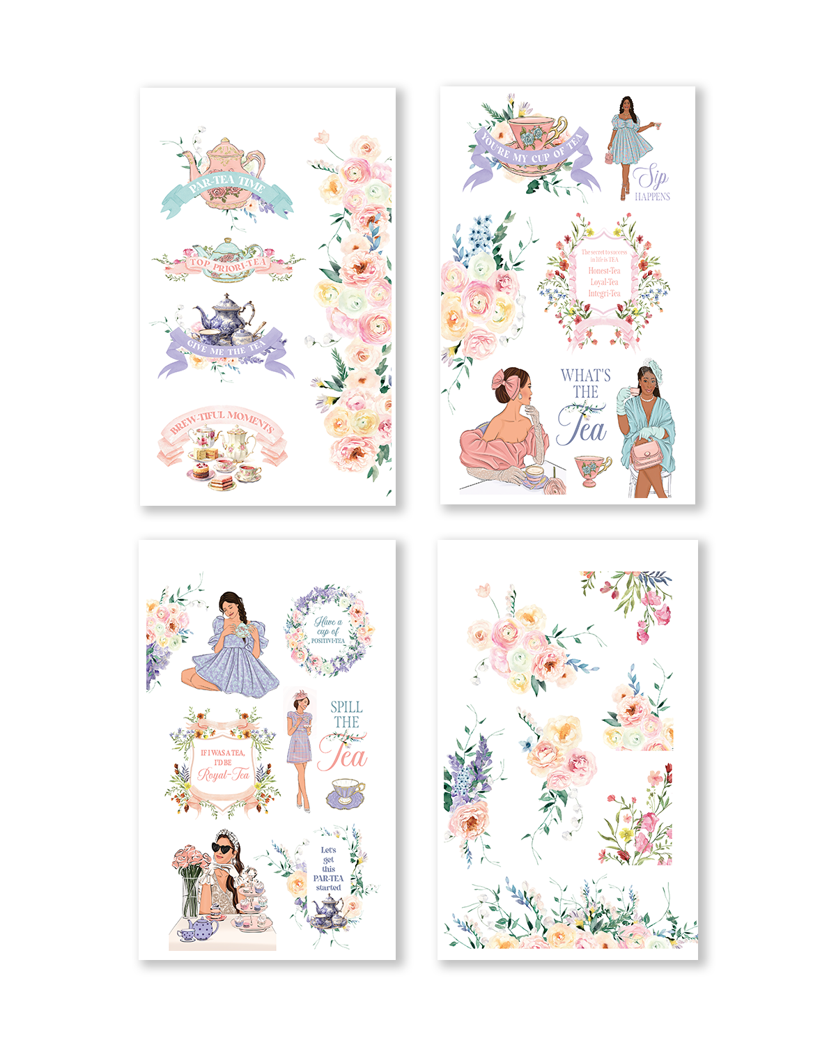 Shop Rongrong Tea Queen Digital Sticker Book Shop Rongrong Tea Time Digital Sticker Book 