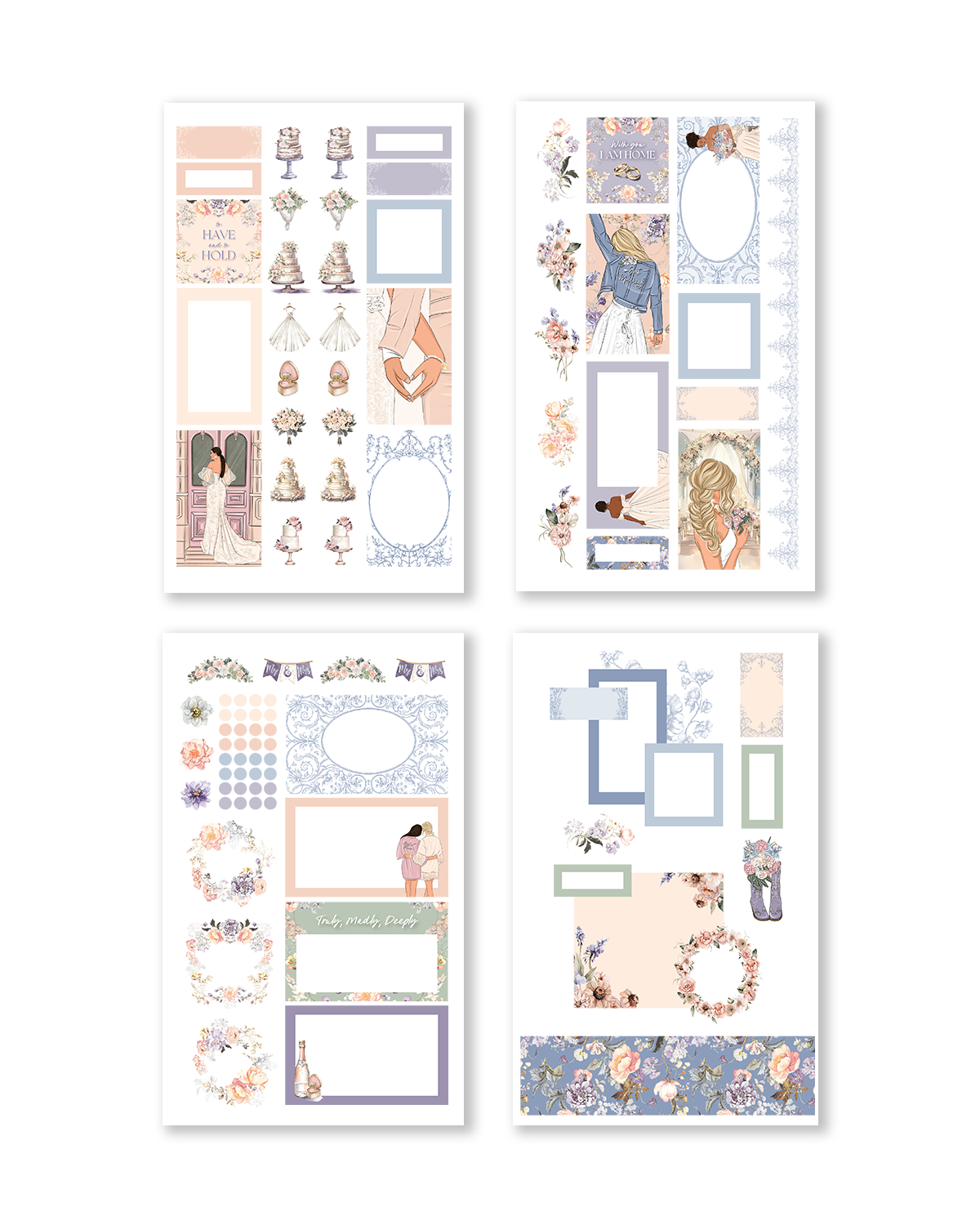 Shop Rongrong Happily Ever After Wedding Sticker Book for Journal