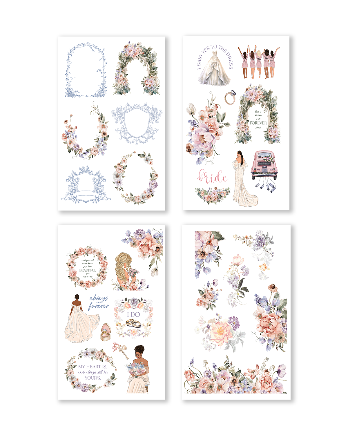 Shop Rongrong Happily Ever After Wedding Digital Sticker Book